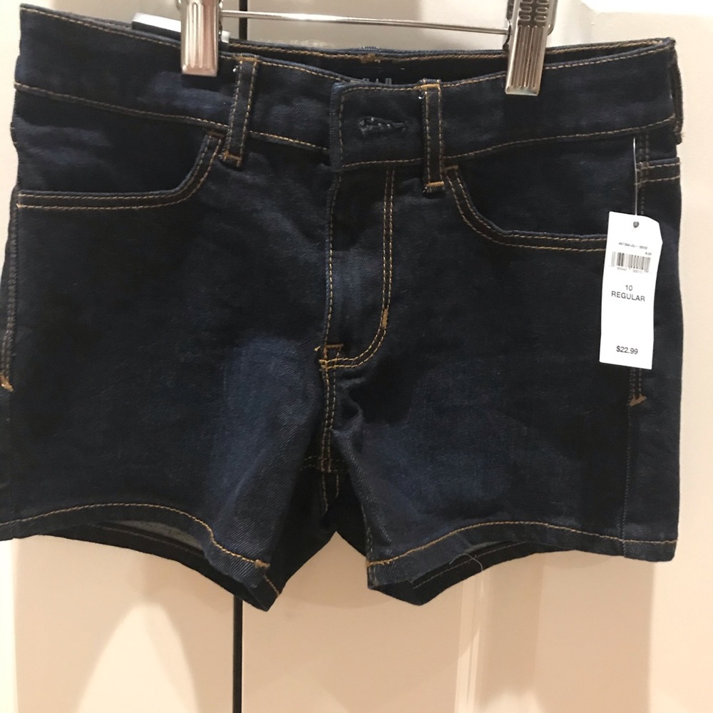 Gap Girls Stretch Shortie Shorts. Size 10. NWT
